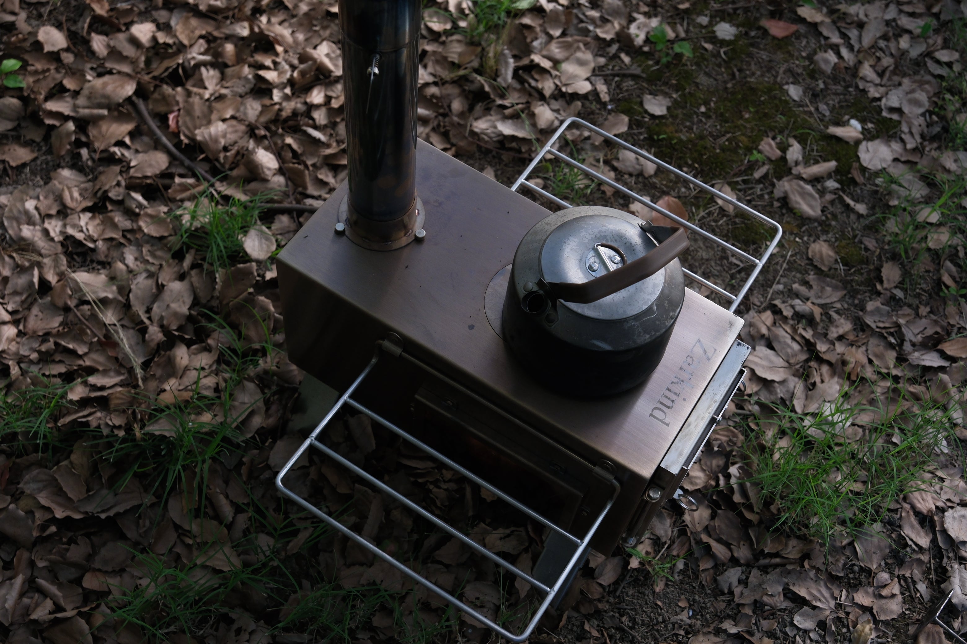 ZARKIND Portable Tent Wood Stove  Inverted Chimney Design
