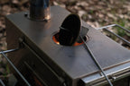 ZARKIND Portable Tent Wood Stove  Inverted Chimney Design