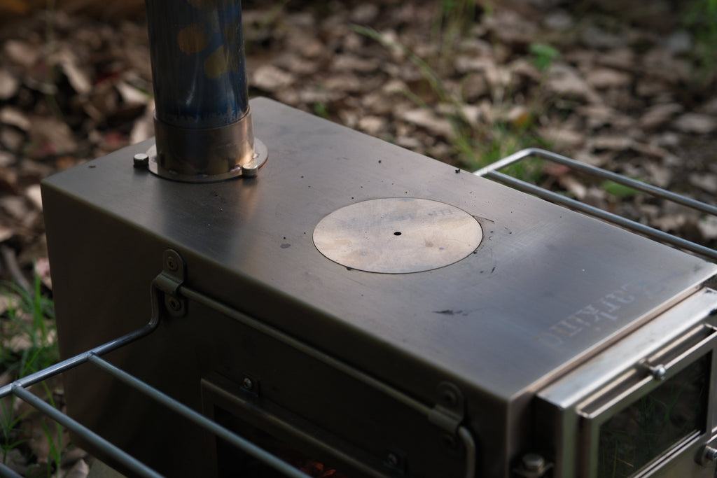 ZARKIND Portable Tent Wood Stove  Inverted Chimney Design