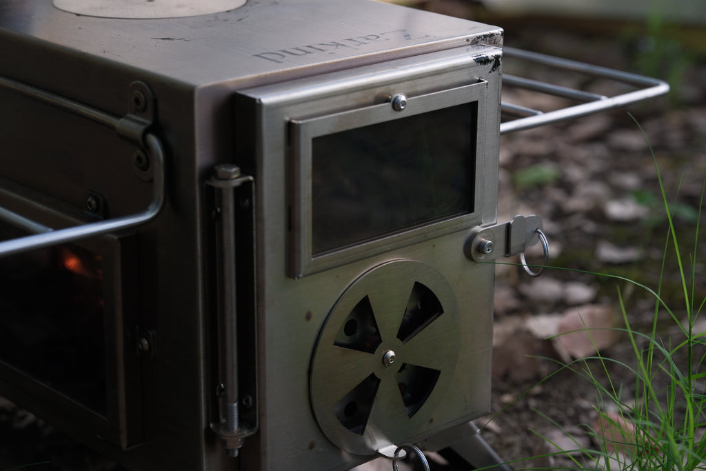 ZARKIND Portable Tent Wood Stove  Inverted Chimney Design